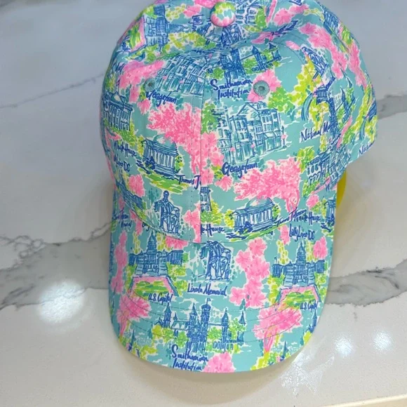 Lilly Pulitzer Pink and Blue Floral Hat Lilly Pulitzer Women main image 4